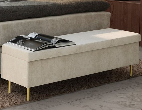 Contemporary bed bench - SATURN - Jensen - fabric