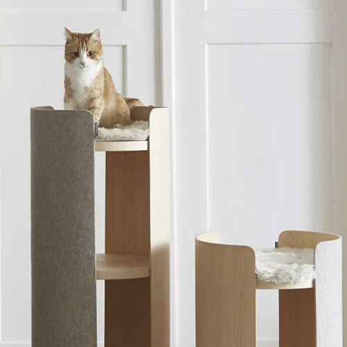 Polyester cat cushion - TORRE - MiaCara - white