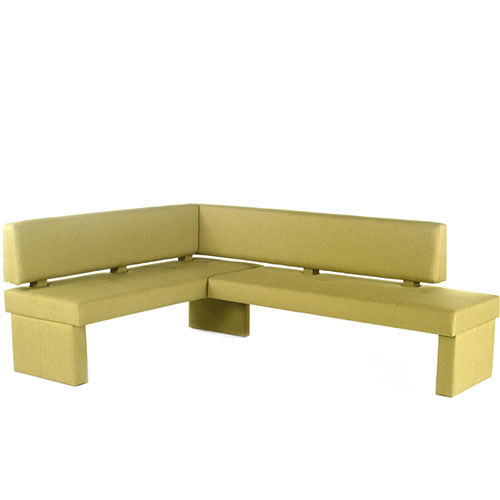 Contemporary garden bench - DOMINO - Standard Furniture Factory Sarajevo - fabric / with backrest / upholstered