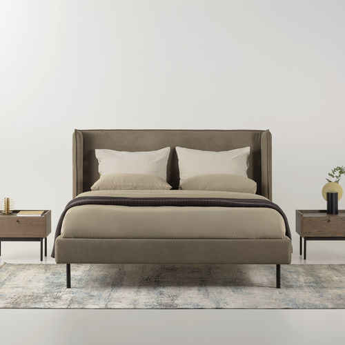 Double bed - NAOMI - ZEGEN - contemporary / upholstered / with headboard