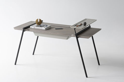 Contemporary desk - DUOO - ZEGEN - oak / wood veneer