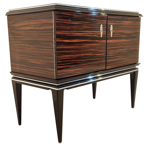 Art Deco chest of drawers - OAM00517 - Münsterland Gruppe GmbH & Co. KG - lacquered wood / glossy lacquered wood / Macassar ebony