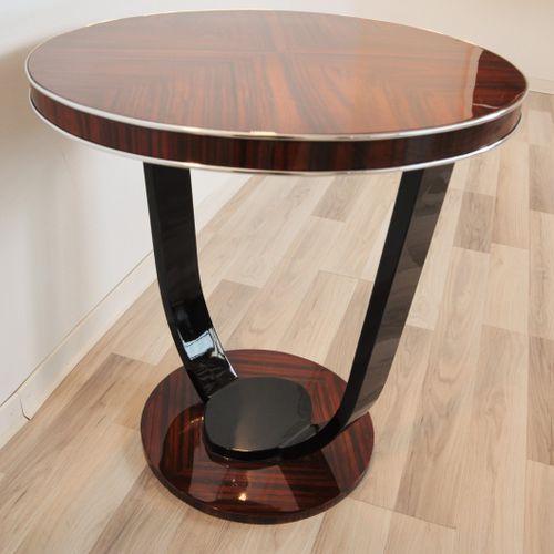 Art Deco side table - OAM00451 - Münsterland Gruppe GmbH & Co. KG - palisander / round / home