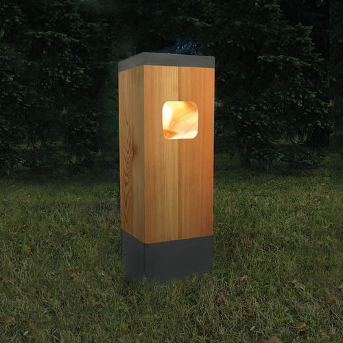 Floor-standing lamp - Ceppo - Hi Project srl - Brillamenti - stainless steel / wooden / contemporary