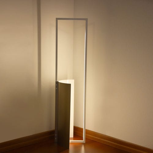 Floor-standing lamp - TROLLEY - Hi Project srl - Brillamenti - aluminum / methacrylate / original design