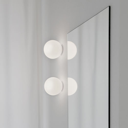 Contemporary wall light - ZBOWL - Hi Project srl - Brillamenti - indoor / aluminum / blown glass