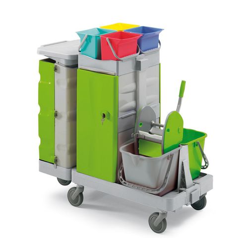 Cleaning trolley - ANTARES SECURITY A - IPC - commercial / polypropylene / ABS