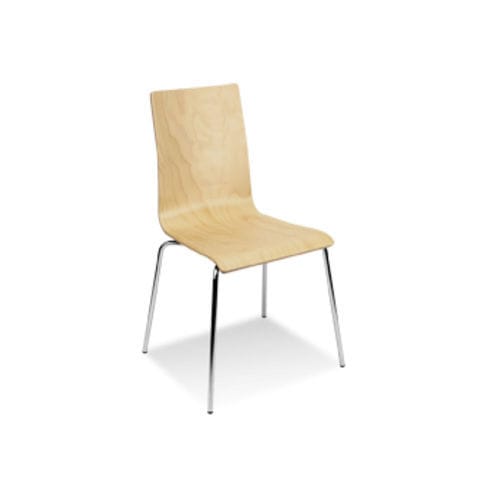 Contemporary visitor chair - CAFE VII - Standard AS - indoor / fabric / plywood