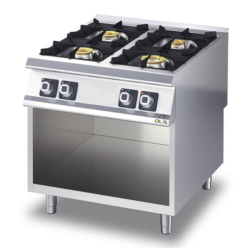 Gas range cooker - D94/10CG - Olis Ali Group S.r.l. - commercial / stainless steel / cast iron