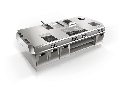 Stainless steel commercial kitchen - PIANI UNICI - Olis Ali Group S.r.l. - modular / compact / custom-made