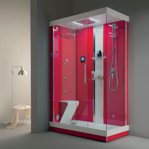 Glass shower cubicle - CENTO.60.80 - ilma srl - with sliding door / corner