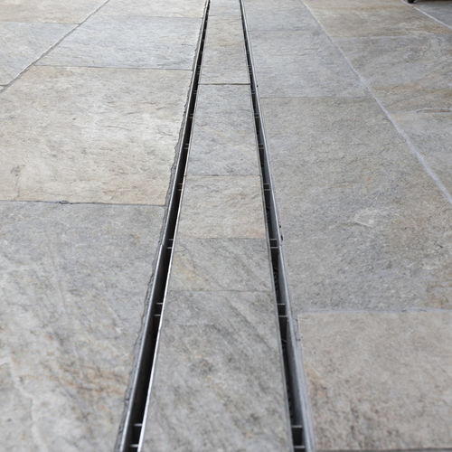 Side-slotted drainage channel - PAVTEC - MONSUN GmbH - stainless steel ...