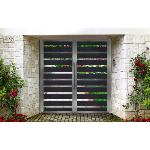 Anodized aluminum garden gate - MODERN: M492 - Style Doors S.A.