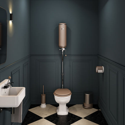 Free-standing toilet - L'Original - GRIFFON - back to wall / ceramic / with high tank