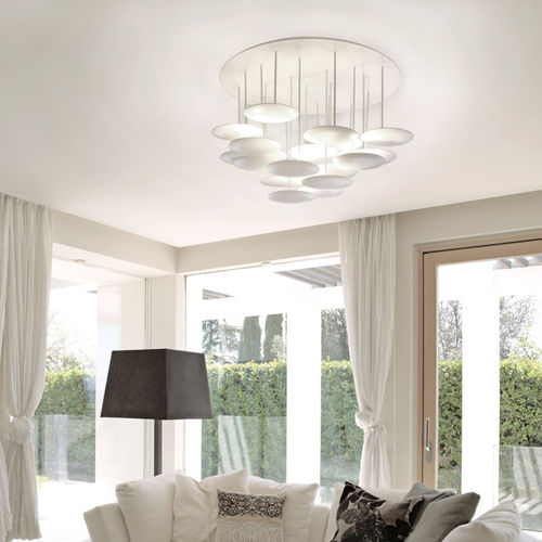 Contemporary ceiling light - CIRCLES - millelumen - metal / LED / dimmable