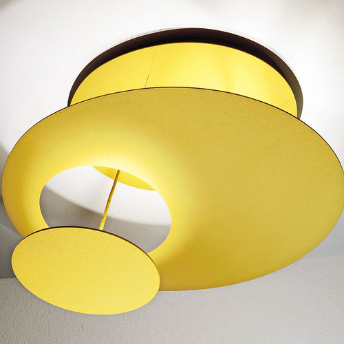 Contemporary ceiling light - HOVER - millelumen - round / metal / LED