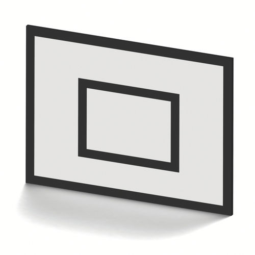 Plywood basketball backboard S14521 SODEX SPORT fiberglass / rectangular / white/black