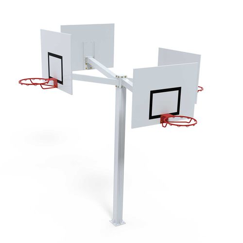 Outdoor basketball hoop - S14090GC - SODEX SPORT - fixed / galvanized ...