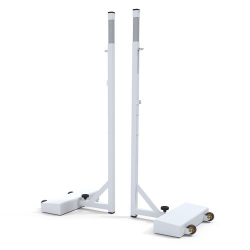 Mobile badminton post - S27240 - SODEX SPORT - steel / white / powder-coated