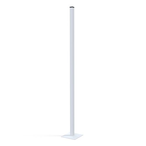 Socketed badminton post - S27008 - SODEX SPORT - steel / white / powder ...