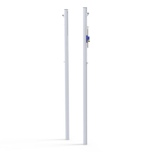 Socketed volleyball post - S30170 - SODEX SPORT - aluminum / white / powder-coated