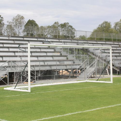 Aluminum football goal - S12192 - SODEX SPORT - transportable / white / powder-coated