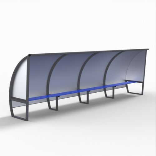 10 person team shelter - S11250G - SODEX SPORT - aluminum / PVC / gray