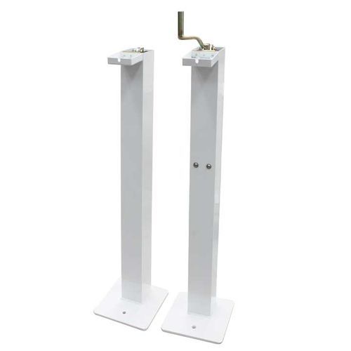 Fixed padel post - S26222 - SODEX SPORT - galvanized steel / white / powder-coated