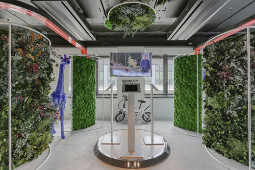 Steel room divider - G-DIVIDERS - Greenmood - foam / preserved plants / for office