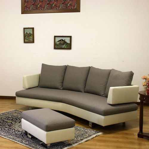 Semicircular sofa - VENERE - VAMA Divani - contemporary / fabric / leather