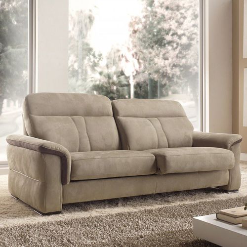 Contemporary sofa - SHERWOOD - VAMA Divani - fabric / reclining / with headrest