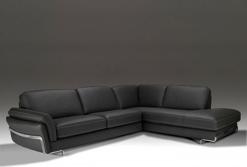 Modular sofa - SAPPORO - VAMA Divani - contemporary / leather / black
