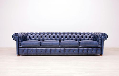 Sofa bed - VAMA Divani - Chesterfield / fabric / leather