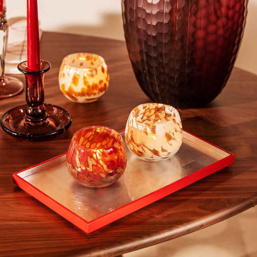 Glass tealight holder - Flocons - CFOC - home / commercial