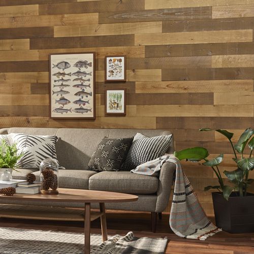 Cover decorative panel - HERITAGE BROWN - TIMBERWALL - wall-mounted / for interior / wood