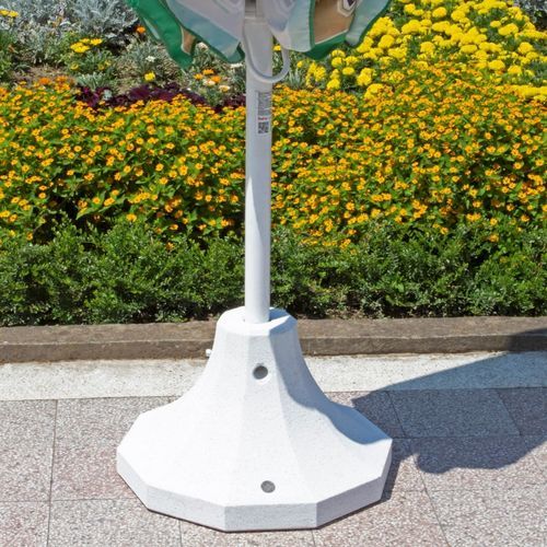 High-performance concrete patio umbrella base - 30 - Encho Enchev - ETE - marble / stainless steel / granite