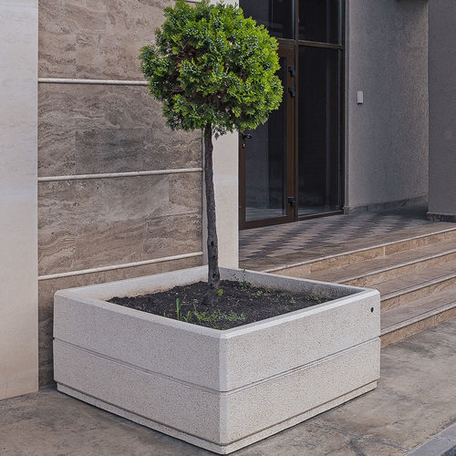 Fiber-reinforced concrete planter - 96 - Encho Enchev - ETE - high-performance concrete / marble / granite