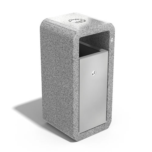Container trash can - 242 - Encho Enchev - ETE - free-standing / galvanised steel / powder-coated steel