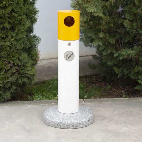 Galvanised steel ashtray - 253 - Encho Enchev - ETE - powder-coated steel / fiber-reinforced concrete / high-performance concrete