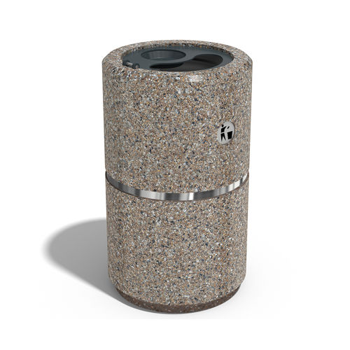 Public trash can - 271 - Encho Enchev - ETE - galvanised steel / powder-coated steel / chrome