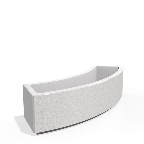 High-performance concrete planter - 268-Q - Encho Enchev - ETE - marble / granite / curved
