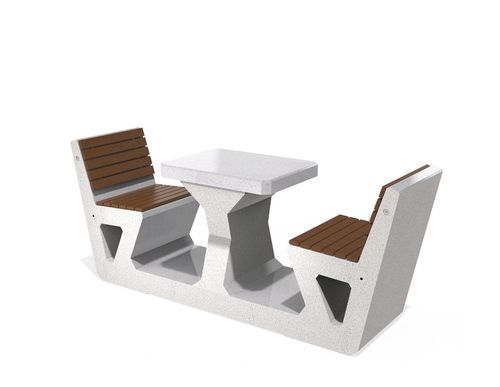 Contemporary table and chair set - 284 - Encho Enchev - ETE - garden / for swimming pool / for playground
