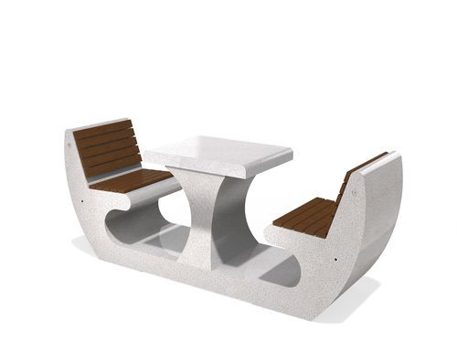 Contemporary table and chair set - 285 - Encho Enchev - ETE - garden / for swimming pool / for playground