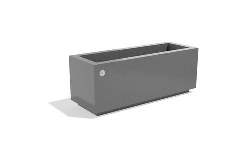 Stainless steel planter - 400 - Encho Enchev - ETE - kindergarten / outdoor / for parking lot