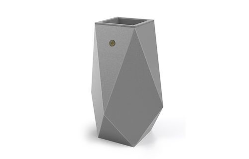 Stainless steel planter - 316 - Encho Enchev - ETE - contemporary / for art galleries / for public pool