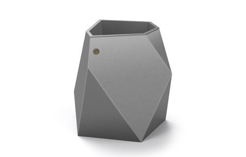 Stainless steel planter - 310 - Encho Enchev - ETE - for public space / for art galleries / for hotel