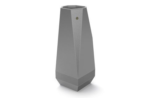 Stainless steel planter - 311 - Encho Enchev - ETE - metal / contemporary / for public pool