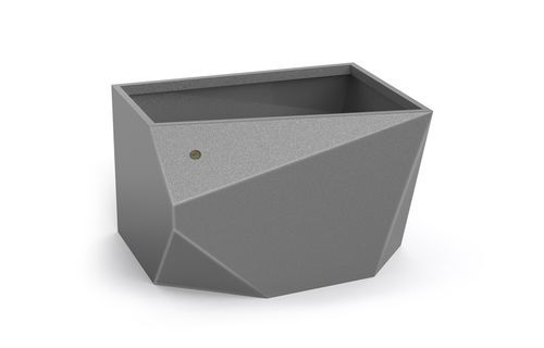 Stainless steel planter - 313 - Encho Enchev - ETE - weatherproof / contemporary / for playground