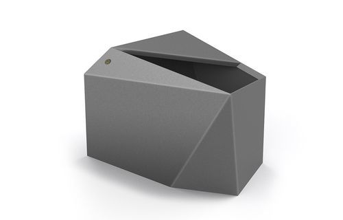 Stainless steel planter - 314 - Encho Enchev - ETE - contemporary / for parking lot / for hotel