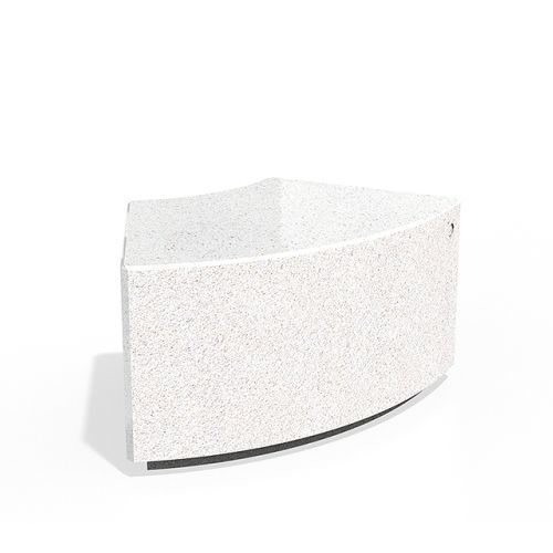 Contemporary garden bench - 268-R - Encho Enchev - ETE - high-performance concrete / fiber-reinforced concrete / without backrest
